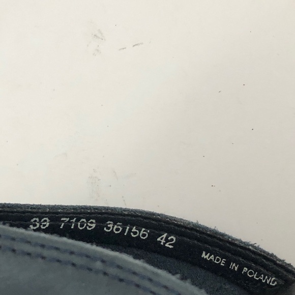 Dansko Shoes Womens 39 Blue Suede Perforated Slip on Open Toe Mules - Picture 12 of 12